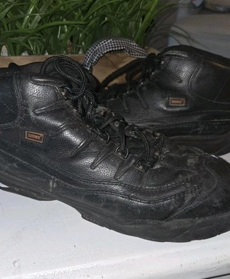 Bota negra de excursionista Red Wing Worx Cobalt para hombre de 5 pulgadas con puntera de acero de seguridad, talla 12 usada Foto 1 de 4