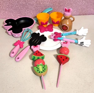 Disney 15 Piece MINNIE MOUSE Breakfast Brunch Cooking Set Toys Incomplete - Picture 1 of 7
