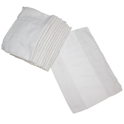 Pañales de tela preplegados de algodón extra gruesos Osocozy recién nacido prematuro tallas paquete de 12 Foto 1 de 4