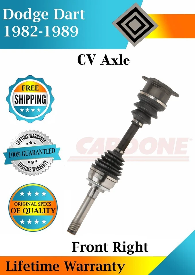 Nuevo eje CV delantero derecho OE para Dodge Dart 1982-1989 2,2 L 2,5 L garantía de por vida Foto 1 de 4