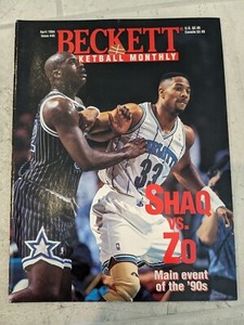 VNT April 1994 Beckett Basketball Monthly Magazine #45 Shaq & Zo Cover