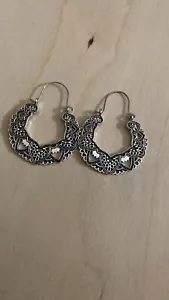 Stainless Steel Silver/drop dangle / hoop earrings - Picture 1 of 1