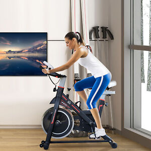 8kg Flywheel Exercise Bike Racing Bicycle Trainer w/ LCD Display, Resistance