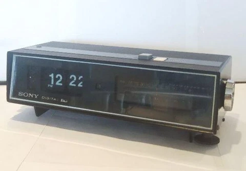 SONY The world's first digital clock radio 8FC-59 1968 VINTAGE Japan Space age Cover