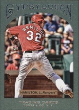 2011 (RANGERS) Topps Gypsy Queen Framed Green #64 Josh Hamilton