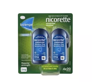 Nicorette Cooldrops Icy Mint Lozenges - 2mg 80 Pack - Picture 1 of 2