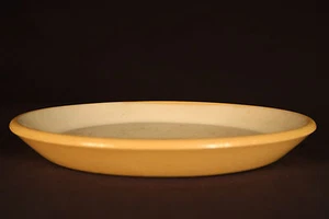 RARE SMALL 8 INCH 1800s AMERICAN SANITARY PLATE YELLOW WARE MINT - Picture 1 of 5