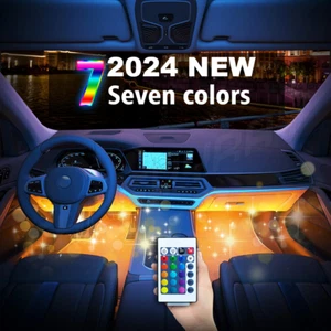RGB LED Car Interior Accessories Floor Decorative Atmosphere Strip Lamp Light - Picture 1 of 8