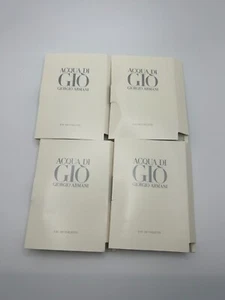 lot of 4 ARMANI ACQUA DI GIO EDT .04oz COLOGNE SPRAY SAMPLE VIALS - Picture 1 of 2