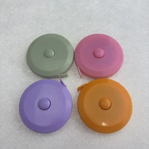 4pcs Nordic Style Portable Mini Tape Measure - Leather Soft Ruler for Clothes - Picture 1 of 7