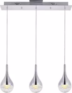 Ceiling Fixture Transitional 3-Light Adjustable Hanging Height 3000K Bulb - Picture 1 of 1