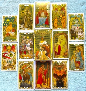 TAROT DORADO ART NOUVEAU - Por Guilia F. Massaglia - Baraja de 78 cartas - Imagen 1 de 3