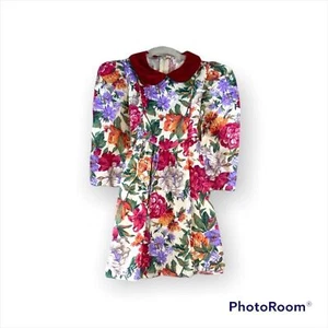 Rare editions vintage floral preppy kids dress 4 - Picture 1 of 4