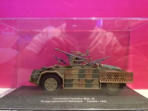 SUPERBE CAMIONETTA DESERTICA MOD. 42 REAGGRUPPAMENTO TUNISIA EN BOITE 1/43 I13 - Imagen 1 de 5