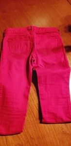 Women's Hollister Size 0 (zero) - Waist 24 - Skinny Cotton Pants - Red - Inseam - Picture 1 of 6