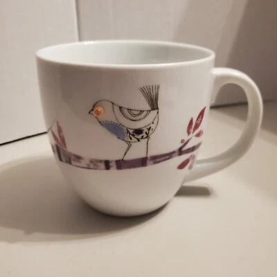 Bella Lux Coffee Cup X-Large 2 Birds On A Limb Googly Eyes - Image 1 of 4