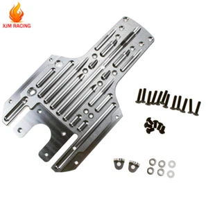Alloy CNC Rear Chassis Plate 6061 Fit 1/5 HPI BAJA RV KM 5B 5T 5SC RC CAR - Picture 1 of 8