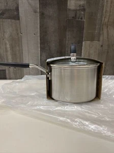 KitchenAid Stainless Steel Saucepan with Measuring Marks and Lid, 2 Quart - Picture 1 of 4