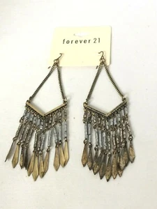 X5259 PENDIENTES GANCHO BORLA METAL DOS TONOS INSPIRADOS EN EL DISEÑADOR - Imagen 1 de 1