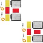 2 Sets Referee Red And Yellow Card Metal Portable Wallet Professional Kits