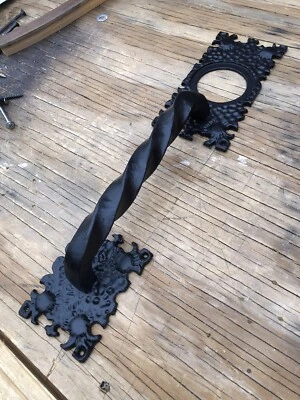 老式门把手锻造/铸铁 — 第 1/4 张图片