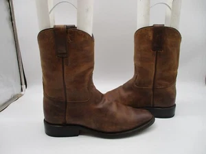 Botas vaqueras Roper de cuero marrón Rhodes para hombre talla 9,5 M - Imagen 1 de 9