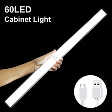24/40/60Leds Motion Sensor Cabinet Light USB Rechargeable Kitchen Counter Lamp