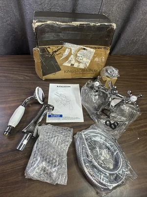 Kingston Brass Chrome Clawfoot Tub Faucet KS265C NEW in Box - Image 1 of 4