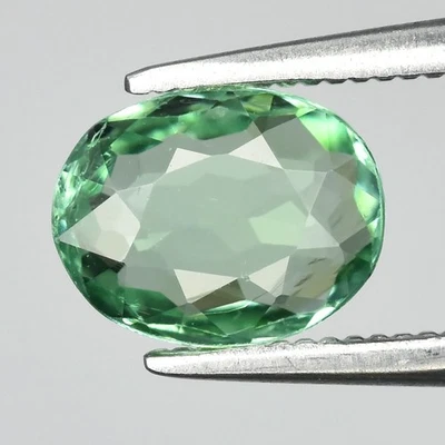 💎 0,70 quilates 6,7 x 5,2 mm VS turmalina verde natural ovalada - sin calefacción, piedras preciosas de África Foto 1 de 4