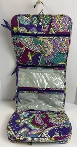 Vera Bradley Heather Purple Paisley Hanging Travel Organizer Toiletry Bag - Picture 1 of 8