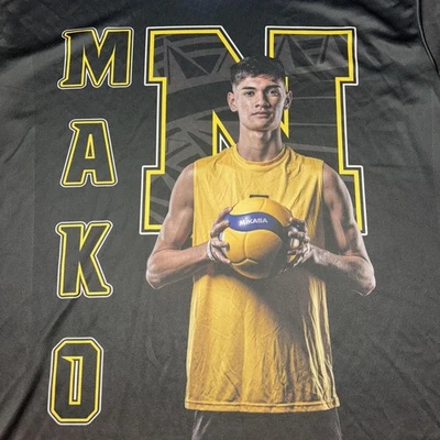 Hawaii Hilo Vulcans Shirt Mens XL NCAA Volleyball Makoa #5 Kekaula Van Gieson - Image 1 of 4