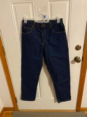 NEW WITHOUT TAGS MEN'S SIZE 34X32 WEARGUARD STRAIGHT LEG WORK JEANS - Image 1 of 4