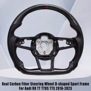 Echtes Carbonfaser Steering Wheel Lenkrad für Audi R8 TT TTRS TTS 2016-2023 - Bild 1 von 16