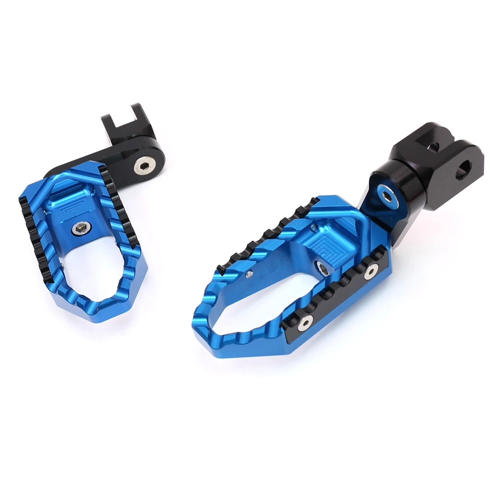 Clavijas de pie TRC azules Rider 25 mm ajustables para Yamaha FZ6/S Fazer 04-16 15 14 13 Foto 1 de 4