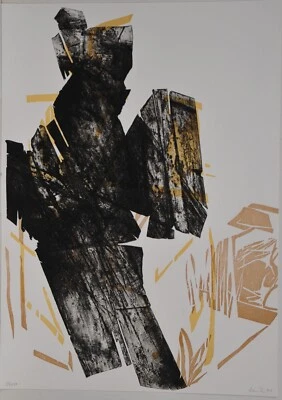 Klaus Kinter /Radierung auf Holzschnitt /100 Exemplare/1991 /handsigniert - Bild 1 von 3