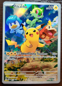 Pikachu - SVP027 - Full Art Black Star Holo Rare Promo - Pokemon Card - NM