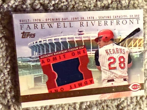 AUSTIN KEARNS 2003 TOPPS FAREWELL RIVERFRONT SEAT CINCINNATI REDS CINERGY FIELD - Picture 1 of 2