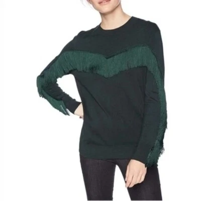 Ted Baker London Aniebal темно-зеленый бахрома свитер ворота размер 5 XL - Изображение 1 из 4