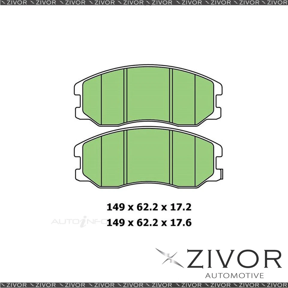 PROTEX Brake Pads -Front For HOLDEN CAPTIVA MAXX CG 3.2L 4D SUV LU1 2006-2009 - image 1 of 1