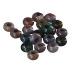 Charms Natural Gemstone Indian Agate Beads Loose European Bead 6mm Large Hole