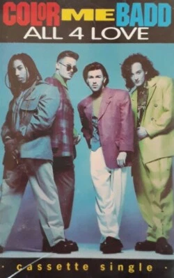 Color Me Badd-All 4 Love Cassette Single.1991 Giant W0053C. - Image 1 of 4