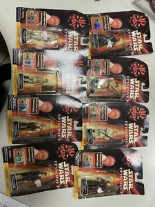 8 star wars action figures vintage ANNI 90 COLLEZIONE COMPLETA - Foto 1 di 10