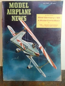 Model Airplane News July 1959, George Myers Little Toot, Half Alpha 1/2A FF - Picture 1 of 12