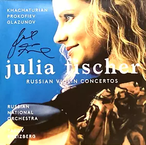 Signed JULIA FISCHER Russian Violin Concertos Original Pentatone 2x180g LP New - Picture 1 of 2