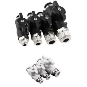 Water Fed Pole Control Valve Push Fit For 4mm~16mm Hoses Push Fit Tap Pneumatic - Picture 1 of 6