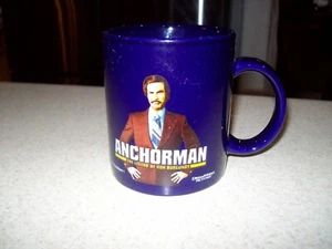 Anchorman Legend of Ron Burgundy Movie Promo 2004 Coffee Mug Cup Will Ferrel  - Picture 1 of 9