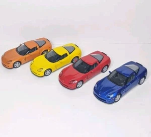 5" Kinsmart 2007 Chevrolet Corvette Z06 Diecast Model 1:36 Chevy Lot Of 4 - Picture 1 of 9