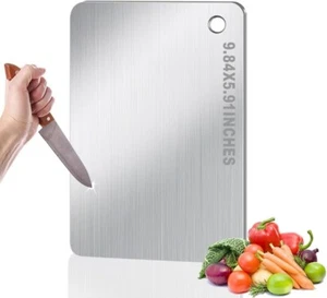 Titanium Cutting Board for Kitchen, Stainless Non Stick Chopping Board, Upgrade - Picture 1 of 7