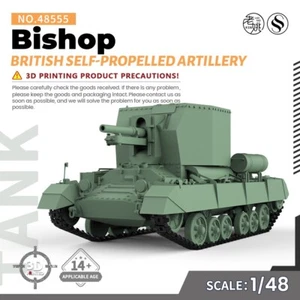 SSMODEL 555 1/48 Kit Modelo Militar Obispo Británico Armas Autopropulsadas JUEGOS - Imagen 1 de 5