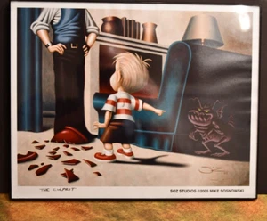 Signed Art Print Mike Sosnowski - The Culprit  - Comi Con 2006 - Picture 1 of 1